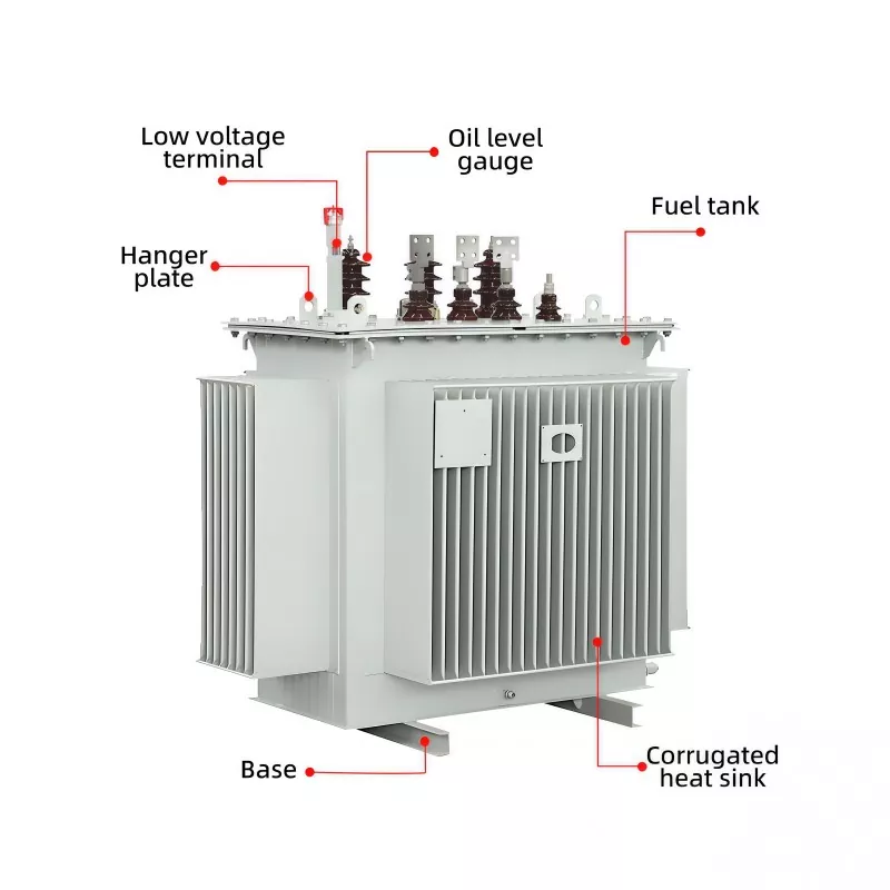 11KV Vhod 0,4KV Izhod Trifazni oljni transformator