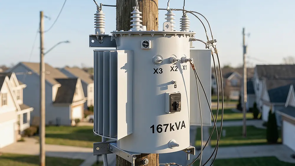 Montirani transformator za globalna omrežja za distribucijo električne energije